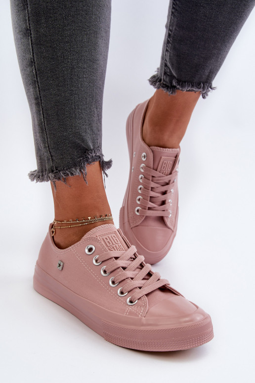 Klassiek model Vrijetijdsschoenen Big Star NN274291 roze kleur Klassiek model Vrijetijdsschoenen Big Star NN274291 roze kleur