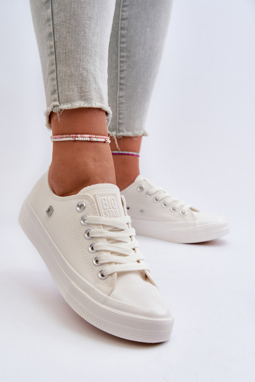 Modèle classique Chaussures de loisirs Big Star NN274285 couleur blanc