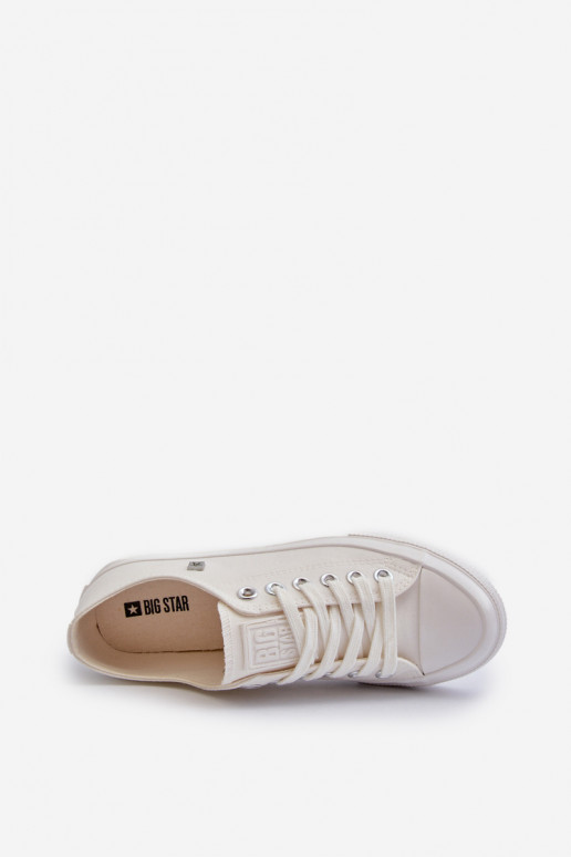 Klassisches Modell Freizeitschuhe Big Star NN274285 weiße Farbe