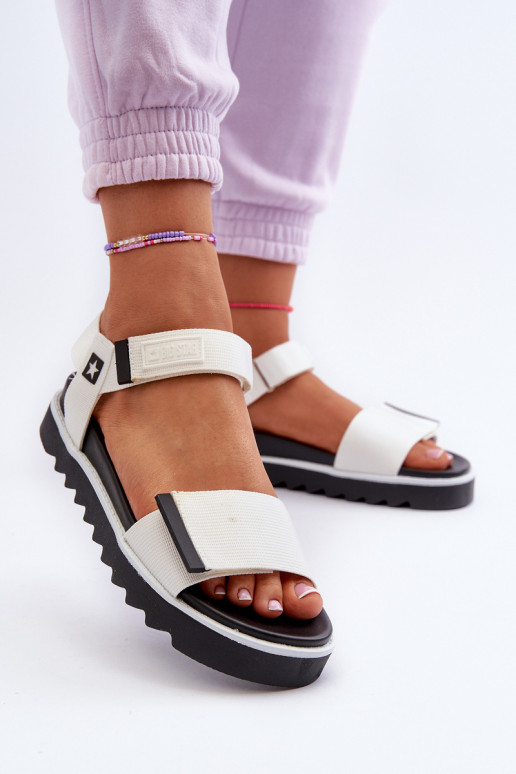 Sandales femme à plateforme Big Star NN274777 couleur blanc