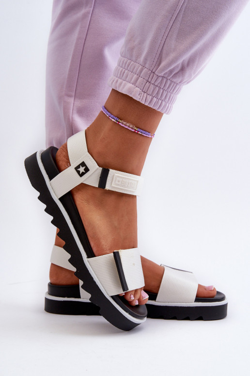 Sandales femme à plateforme Big Star NN274777 couleur blanc