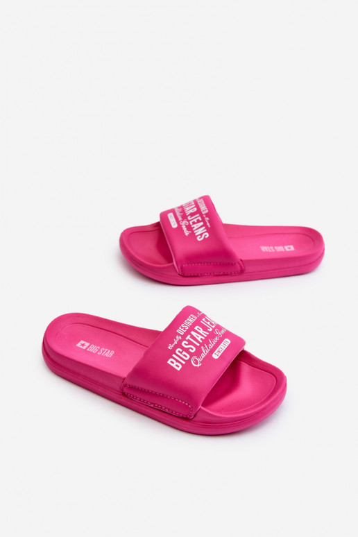 Leichte Hausschuhe Kinderhausschuhe Big Star NN374519 rosa Farbe Leichte Hausschuhe Kinderhausschuhe Big Star NN374519 rosa Farbe