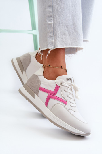 Baskets modèle chaussures avec plateforme INBLU IN000362 couleur blanc 2