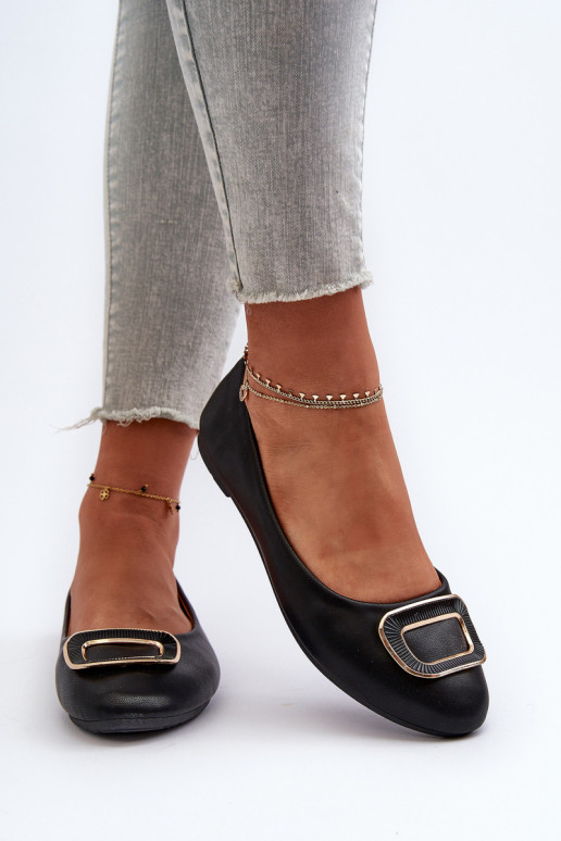 Ballerines avec ornements Eko noir Enicoria Ballerines avec ornements Eko noir Enicoria