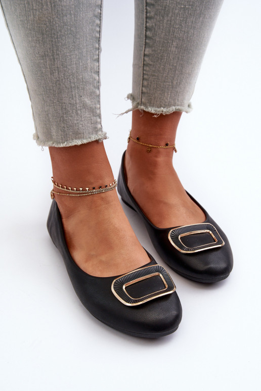 Ballerines avec ornements Eko noir Enicoria Ballerines avec ornements Eko noir Enicoria