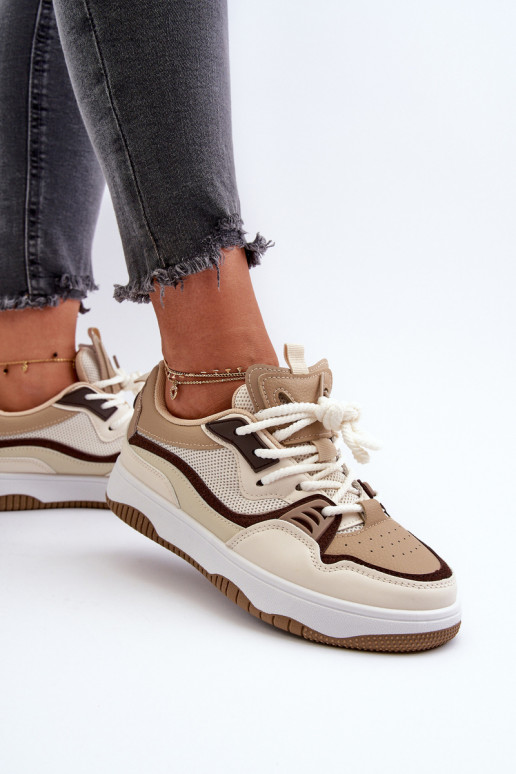 Chaussures modèle baskets avec plateforme Etnaria marron Chaussures modèle baskets avec plateforme Etnaria marron