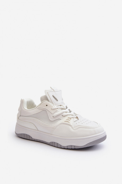 Chaussures modèle baskets avec plateforme de couleur blanche Etnaria