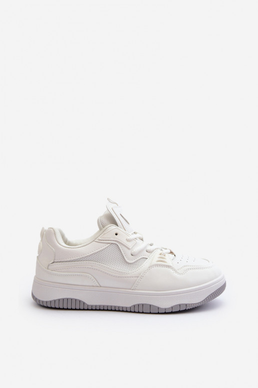 Chaussures modèle baskets avec plateforme de couleur blanche Etnaria
