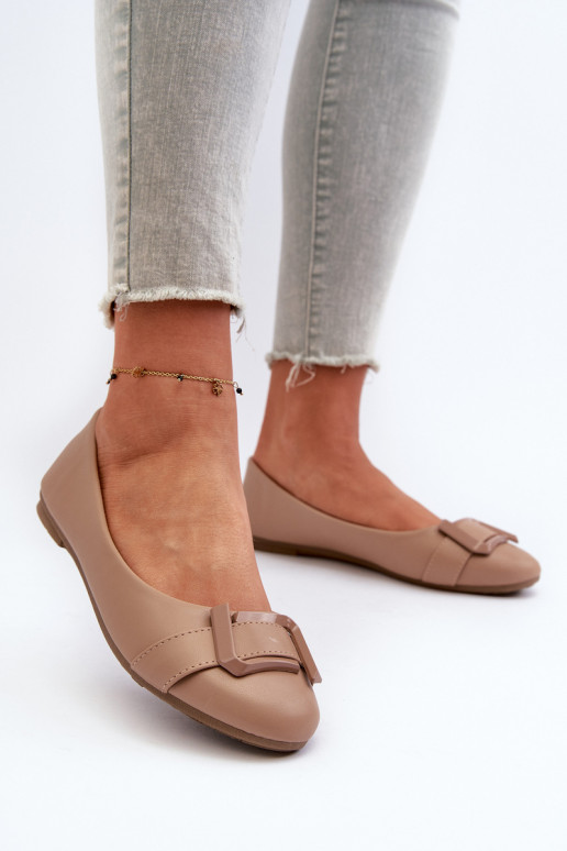 Ballerina's met bandjes Eco beige Cadwenla Ballerina's met bandjes Eco beige Cadwenla