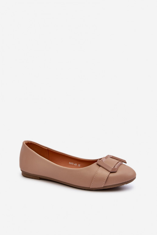 Ballerina's met bandjes Eco beige Cadwenla Ballerina's met bandjes Eco beige Cadwenla