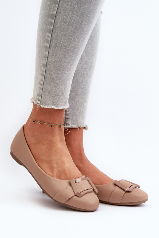Ballerina's met bandjes Eco beige Cadwenla Ballerina's met bandjes Eco beige Cadwenla