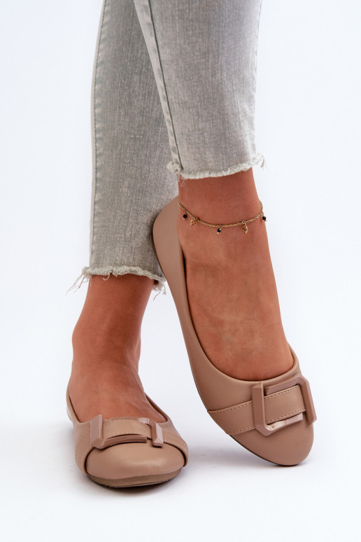 Ballerina's met bandjes Eco beige Cadwenla Ballerina's met bandjes Eco beige Cadwenla