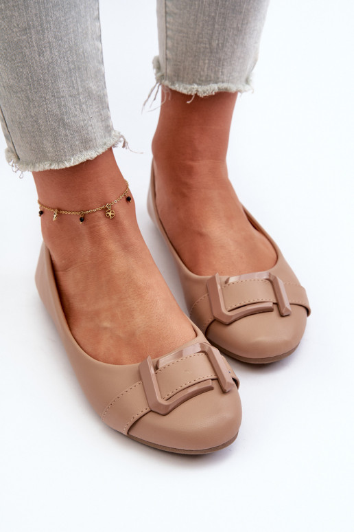 Ballerina's met bandjes Eco beige Cadwenla Ballerina's met bandjes Eco beige Cadwenla