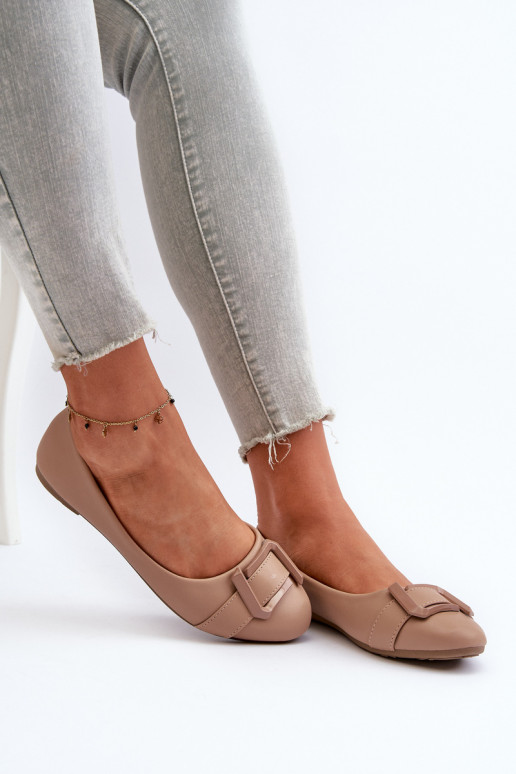 Ballerina's met bandjes Eco beige Cadwenla Ballerina's met bandjes Eco beige Cadwenla