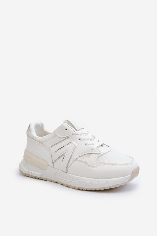 Sneakers-Modellschuhe aus Öko-Leder in der Farbe Weiß von Vinelli Sneakers-Modellschuhe aus Öko-Leder in der Farbe Weiß von Vinelli