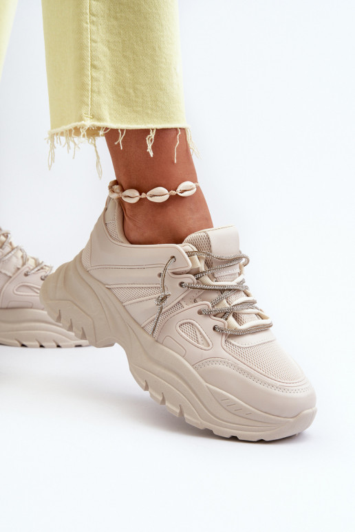 Sneakers Modellschuhe mit modischen massiven Sohlen m beige Relissa Sneakers Modellschuhe mit modischen massiven Sohlen m beige Relissa