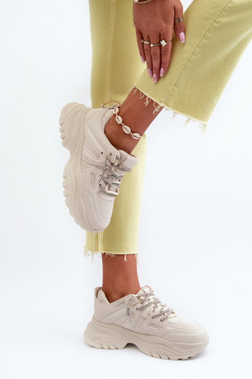 Sneakers Modellschuhe mit modischen massiven Sohlen m beige Relissa Sneakers Modellschuhe mit modischen massiven Sohlen m beige Relissa