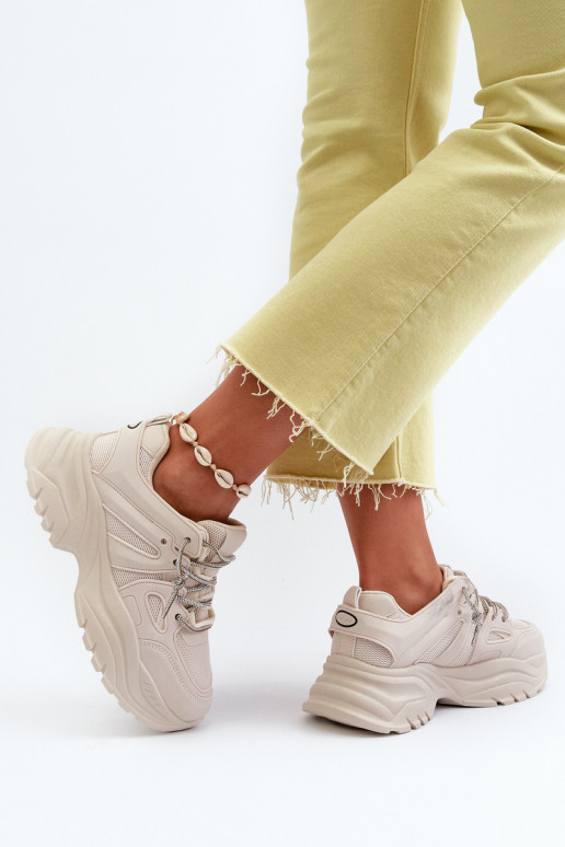Sneakers Modellschuhe mit modischen massiven Sohlen m beige Relissa Sneakers Modellschuhe mit modischen massiven Sohlen m beige Relissa