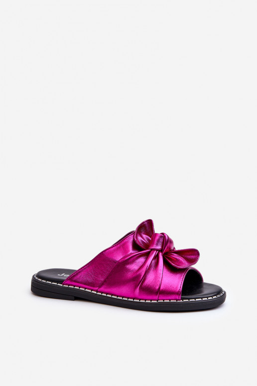 Chaussons pour femmes à talons larges couleur rose Nelvira