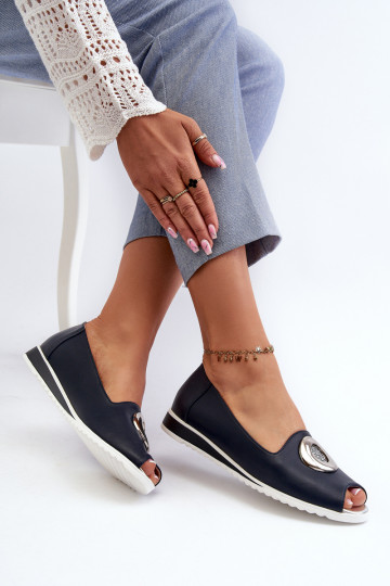 Chaussures avec ornements Eco couleur bleu foncé Biolita 2