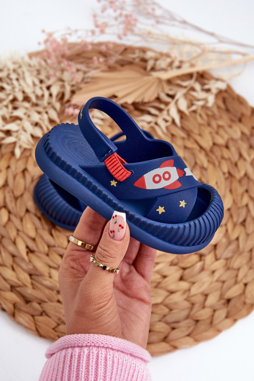 chaussons Enfants 83525 Ipanema Cute Baby bleu foncé