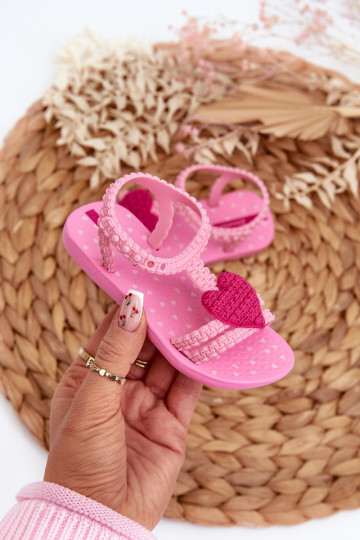Sandalen Kinder met hartjes 81997 Ipanema My First Baby roze