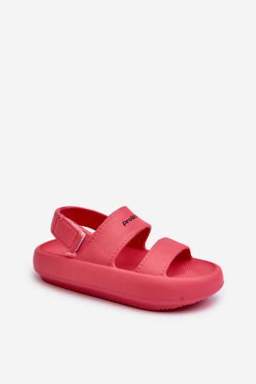 Lichte teenslippers met zelfklevende sluiting ProWater PRO-24-05-02K roze