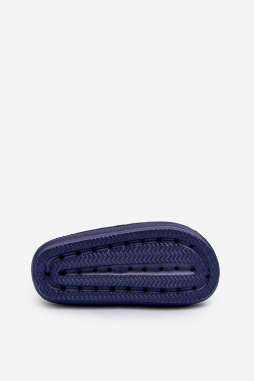 Tongs légères à fermetures adhésives ProWater PRO-24-05-01K bleu foncé Tongs légères à fermetures adhésives ProWater PRO-24-05-01K bleu foncé