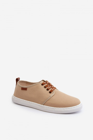 Sneakers Vrijetijdsschoenen heren Big Star NN176001 Memory Foam System beige