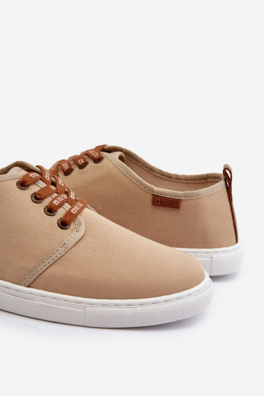 Baskets Chaussures de loisirs pour hommes Big Star NN176001 Memory Foam System beige