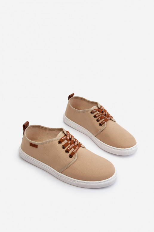 Sneakers Vrijetijdsschoenen heren Big Star NN176001 Memory Foam System beige Sneakers Vrijetijdsschoenen heren Big Star NN176001 Memory Foam System beige