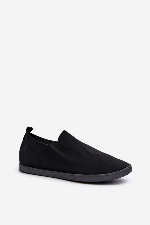 Baskets chaussures casual Slip-On couleur noire Lovinia