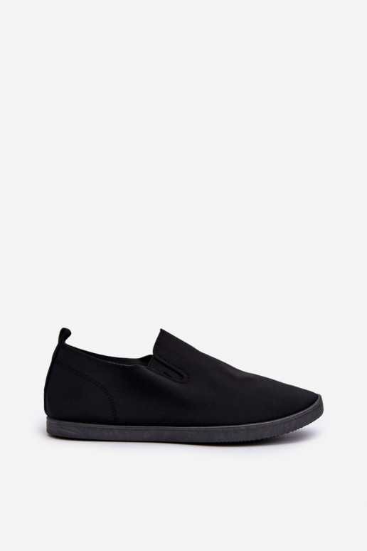 Baskets chaussures casual Slip-On couleur noire Lovinia
