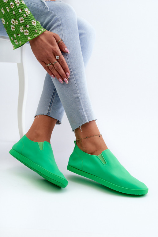 Sportschuhe Freizeitschuhe Slip-On grüne Farbe Lovinia
