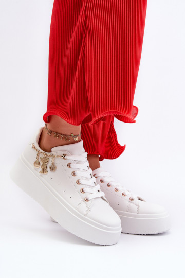Chaussures modèle baskets avec plateforme en blanc Tivissa 2