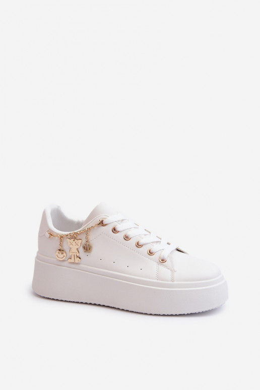 Chaussures modèle baskets avec plateforme en blanc Tivissa