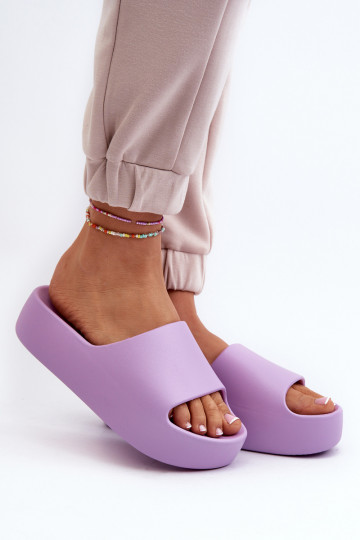 Slippers met massieve zool Paars Oreithano 2