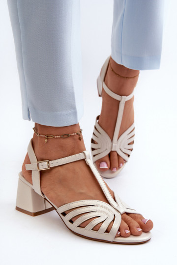 Elegante sandalen met hoge hak Sergio Leone SK880 parelmoer 2