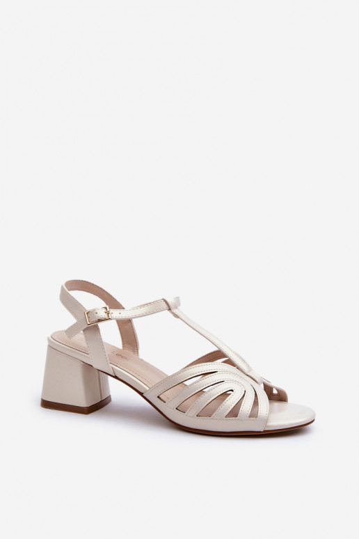 Elegante Sandaletten Sergio Leone SK880 aus Perlmutt