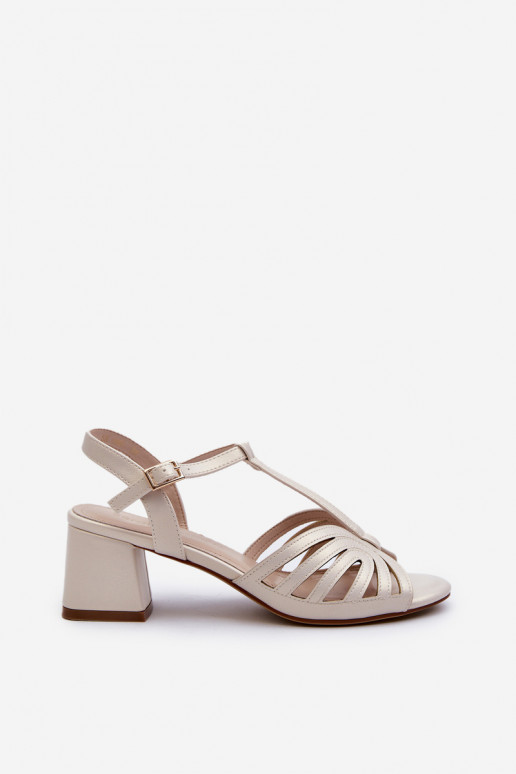 Elegante Sandaletten Sergio Leone SK880 aus Perlmutt