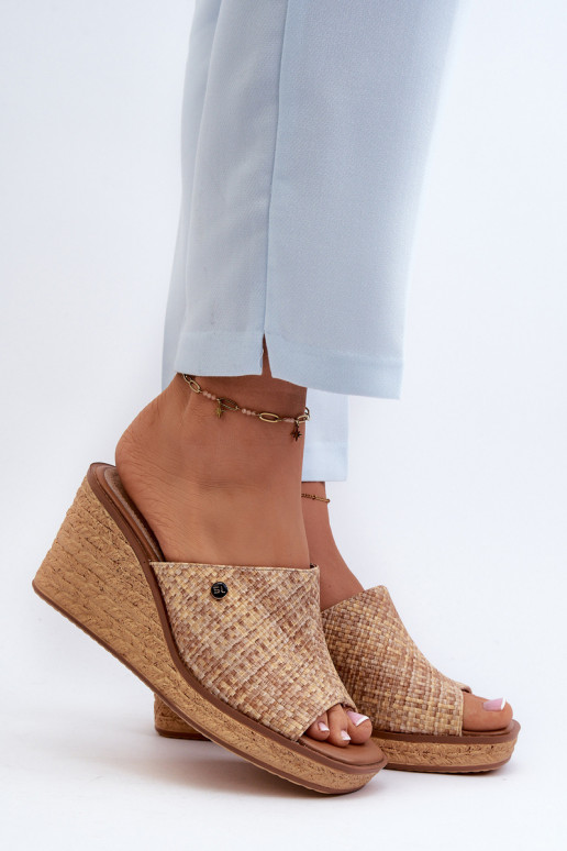 Chaussons femme Sergio Leone KL213 beige