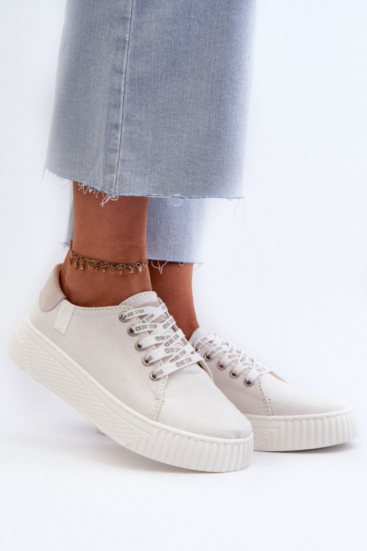 Vrijetijdsschoenen MEMORY FOAM SYSTEM BIG STAR NN276001 witte kleur Vrijetijdsschoenen MEMORY FOAM SYSTEM BIG STAR NN276001 witte kleur