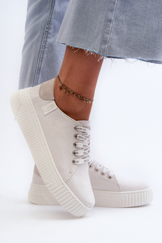 Vrijetijdsschoenen MEMORY FOAM SYSTEM BIG STAR NN276001 witte kleur Vrijetijdsschoenen MEMORY FOAM SYSTEM BIG STAR NN276001 witte kleur