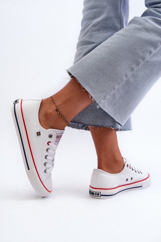 Vrijetijdsschoenen Big Star NN274656 HI-POLY SYSTEEM witte kleur