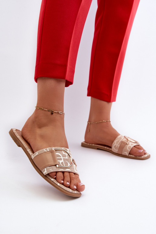 avec brillance Chaussons femme avec ornements beige Taleci avec brillance Chaussons femme avec ornements beige Taleci