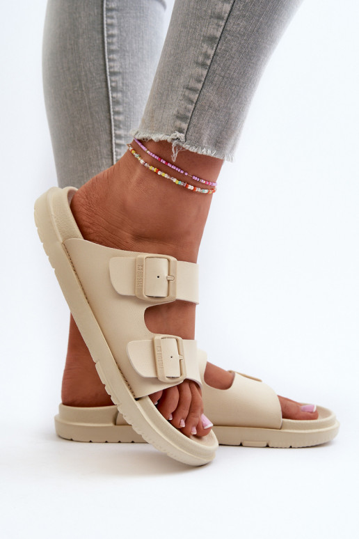 Chaussons légers à boucles Big Star NN274A752 beige