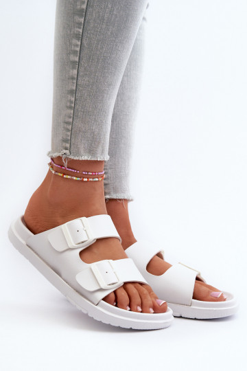 Chaussons légers à boucles Big Star NN274A751 couleur blanc 2