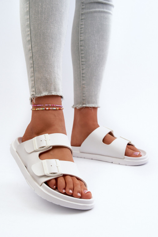 Chaussons légers à boucles Big Star NN274A751 couleur blanc
