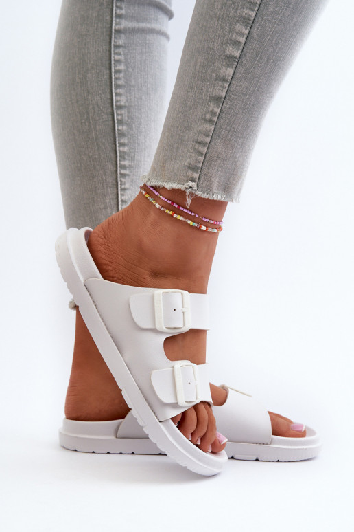 Chaussons légers à boucles Big Star NN274A751 couleur blanc