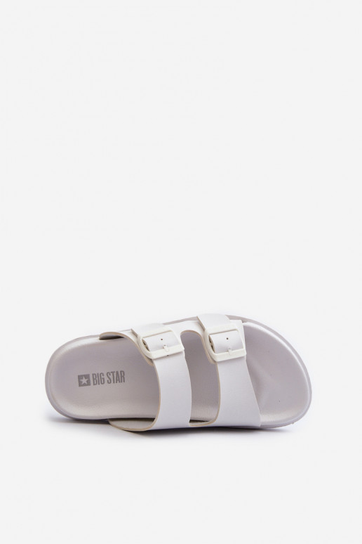 Chaussons légers à boucles Big Star NN274A751 couleur blanc